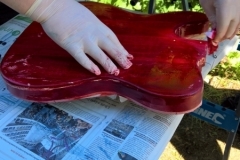 Telecaster beizen Rückseite