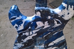 Swirl Strat blau hinten