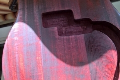 P-Bass Finishing mit Klarlack